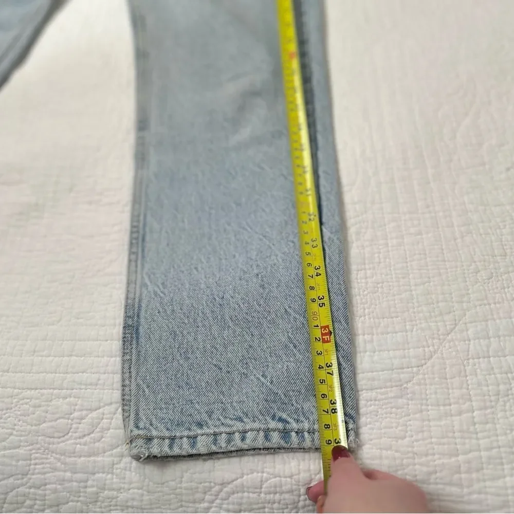 NWOT Zara super high waist light wash jeans, mom fit, size US 4, 28” waist - Picture 12 of 14